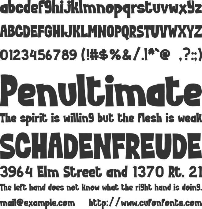 FOTUMI font preview