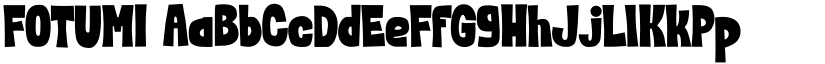 FOTUMI font