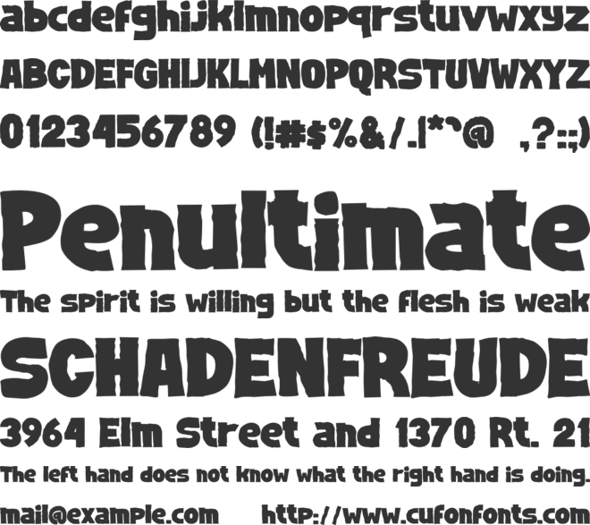 TELURIZE font preview