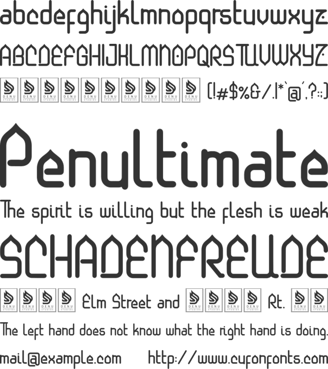 Nouriyah font preview