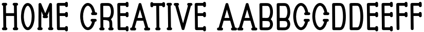 Home Creative font