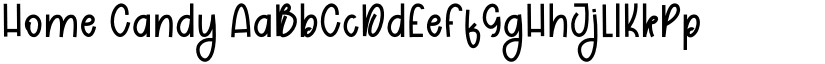 Home Candy font
