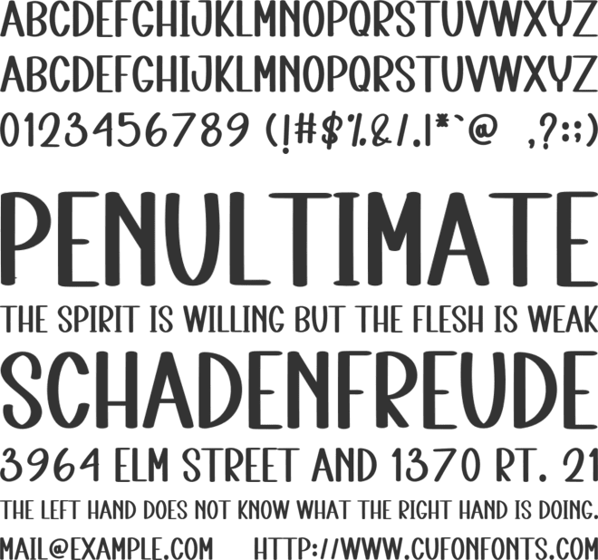 Note Summer font preview