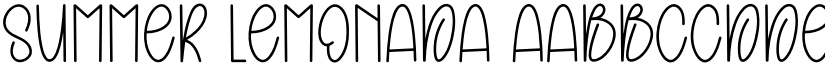 Summer Lemonada font
