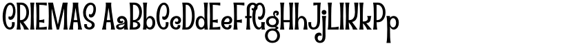 CRIEMAS font