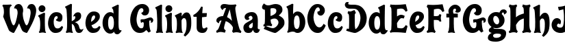 Wicked Glint font download