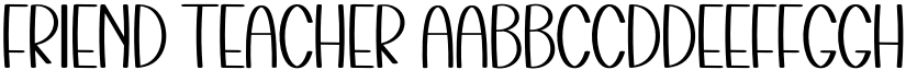 Friend Teacher font download