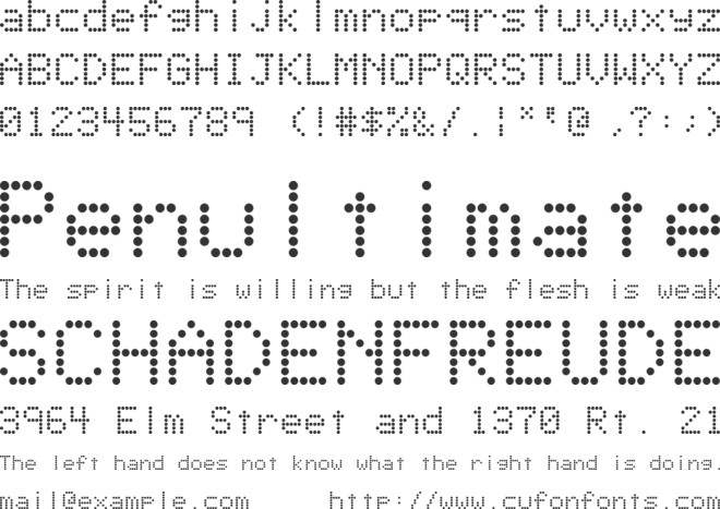 TC Lightz 2 font preview