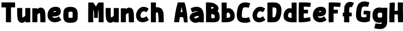Tuneo Munch font download