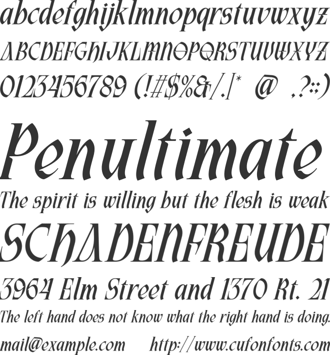 Katalis Seraph font preview