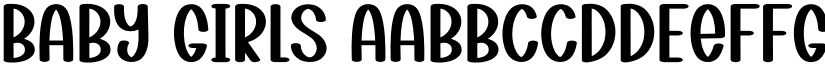 Baby Girls font