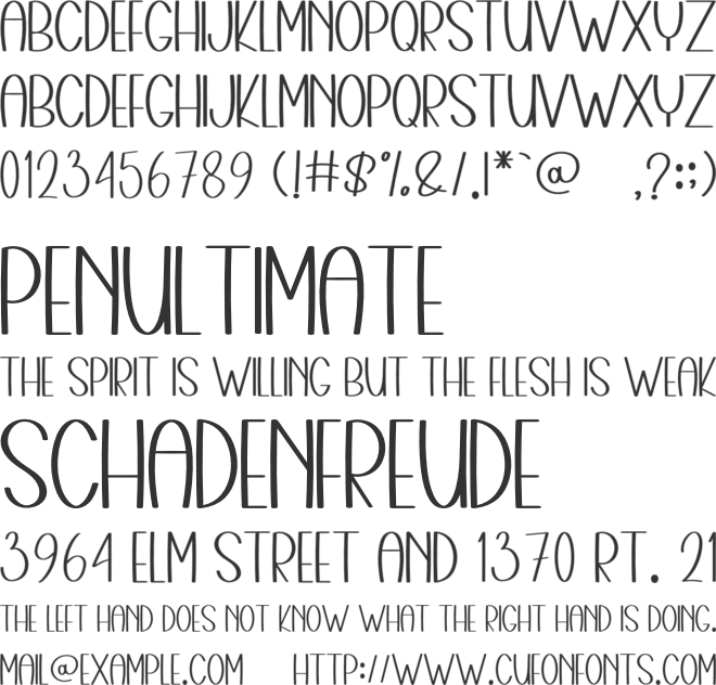 People Together font preview