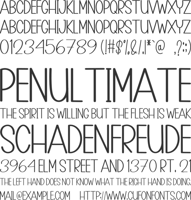 Black Tumbler font preview