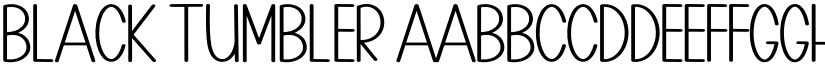 Black Tumbler font