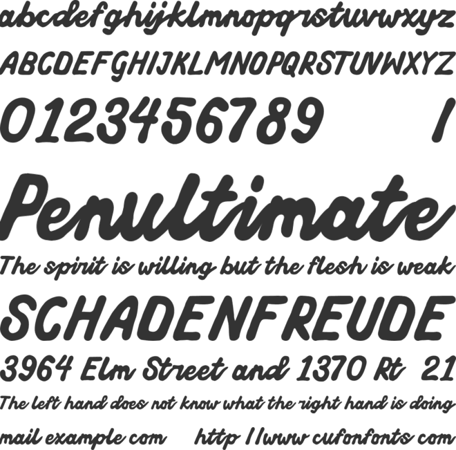 Vintage Rustborn font preview
