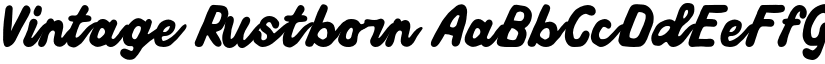 Vintage Rustborn font