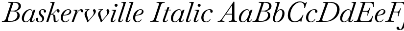 Baskervville Italic font