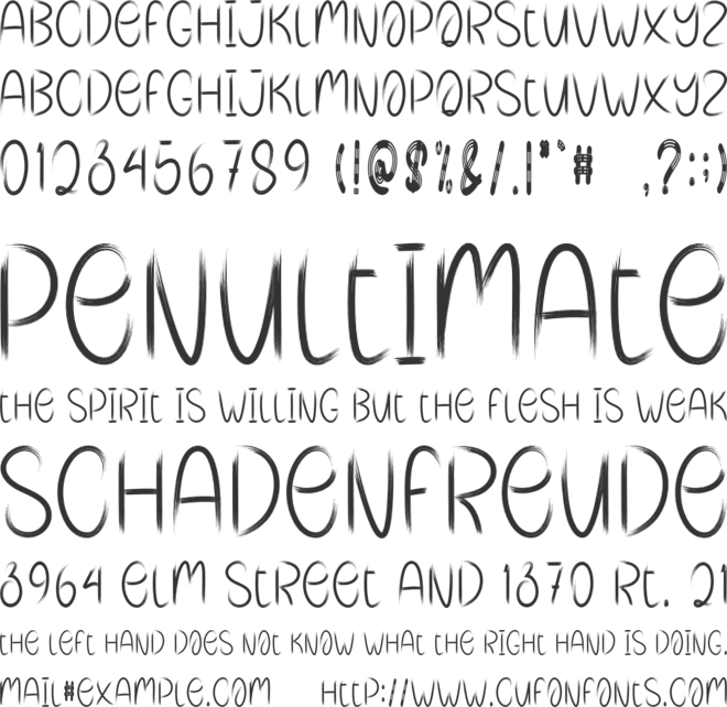 Spooky Island font preview