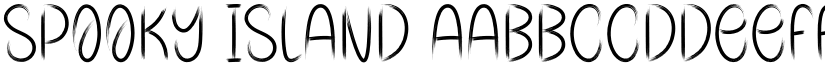Spooky Island font