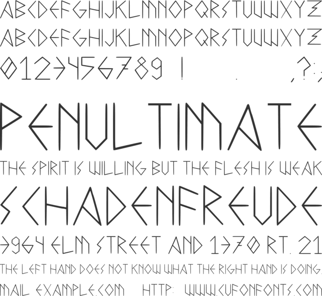 Corderospanish font preview