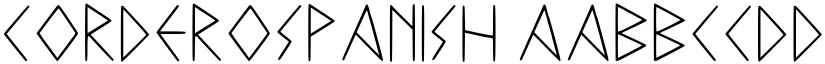 Corderospanish font download