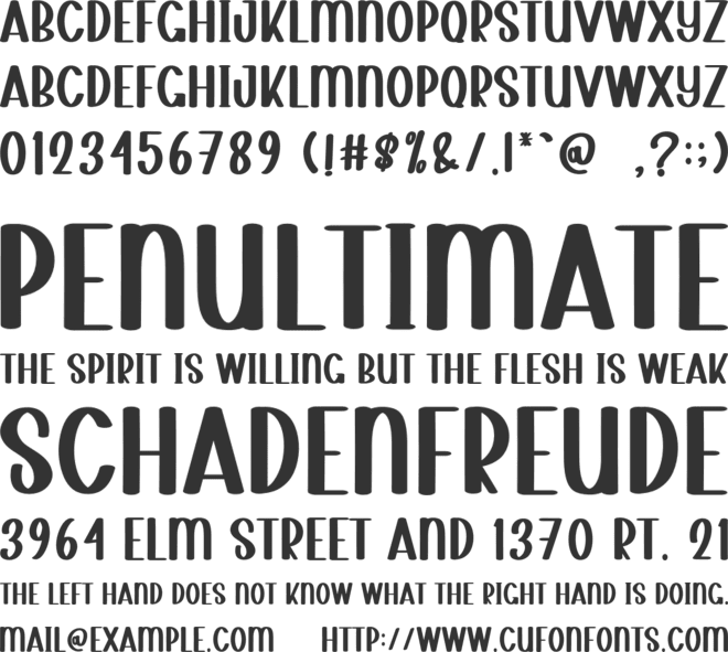 Drawing Summer font preview