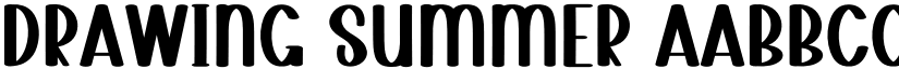 Drawing Summer font