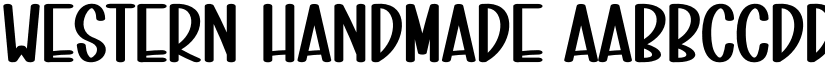 Western Handmade font