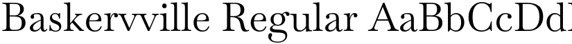 Baskervville Regular font