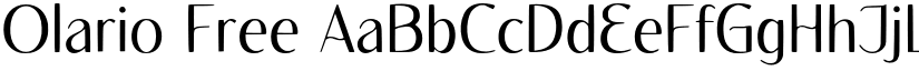 Olario Free font