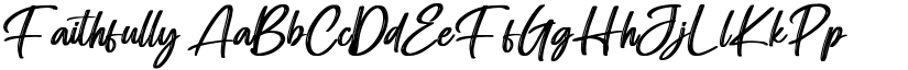 Faithfully font