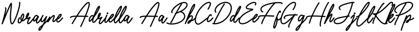 Norayne Adriella font