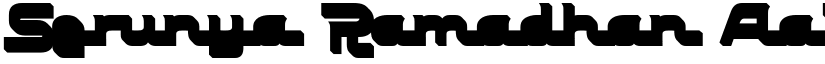 Serunya Ramadhan font