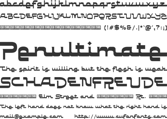 Serunya Ramadhan font preview