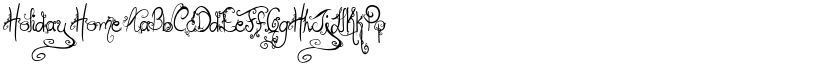 Holiday Home font