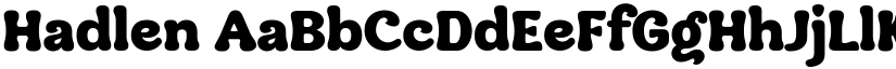 Hadlen font