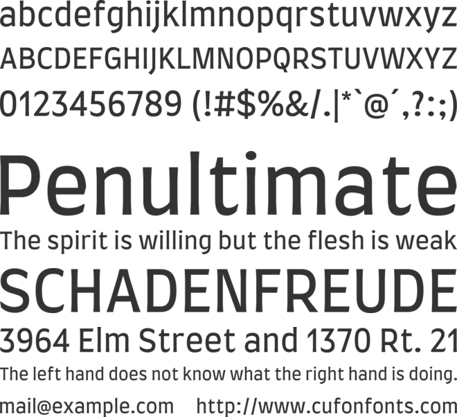 Farro font preview