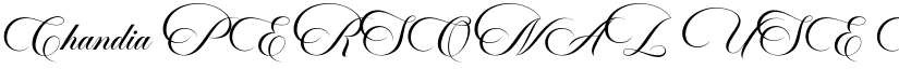 Chandia PERSONAL USE ONLY font