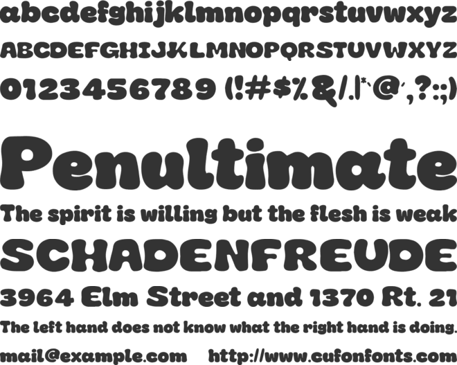 Candy Planet font preview