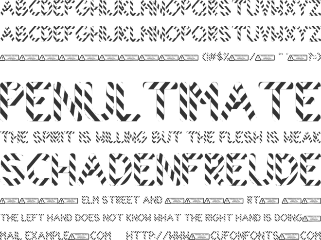 Stick Christmas PERSONAL USE ON font preview