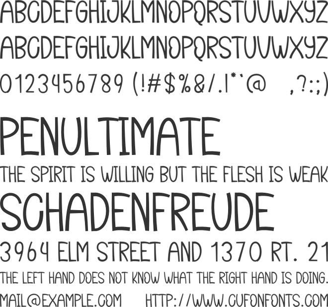 Santa Adventure font preview