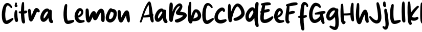 Citra Lemon font