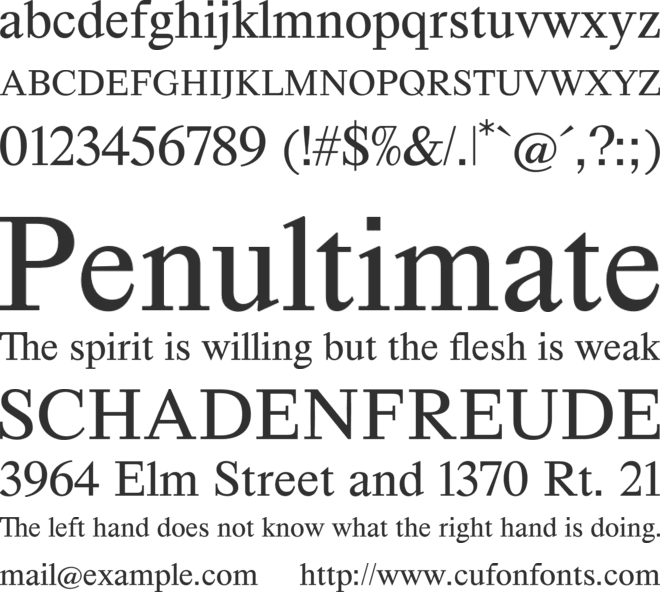Happy Times at the IKOB font preview