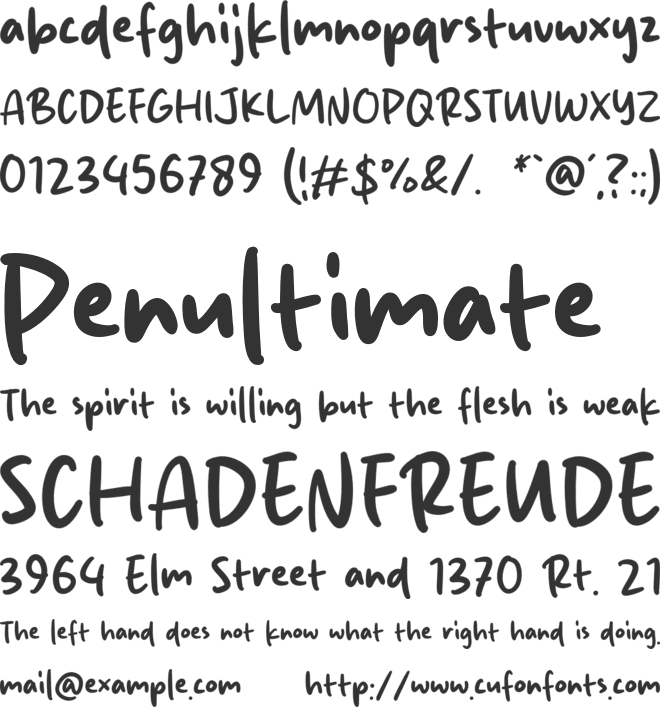Back Dream font preview