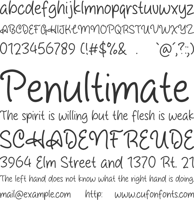 Winter Glowing font preview