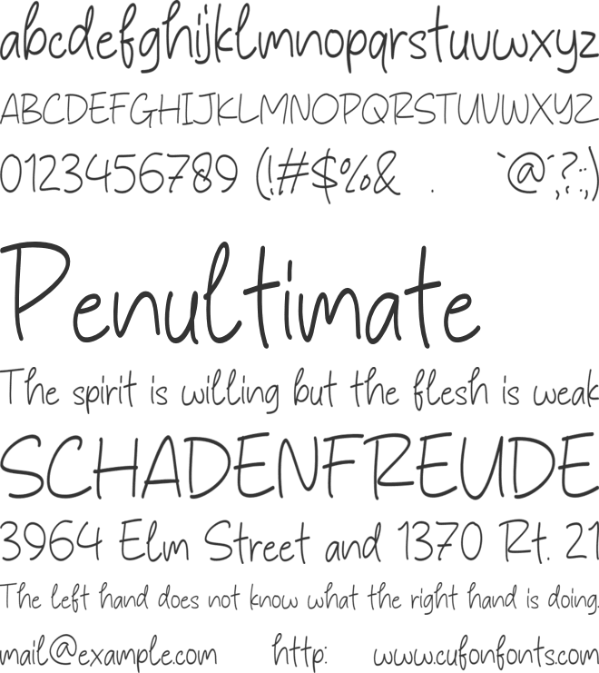 Smallest Files font preview