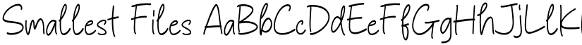 Smallest Files font download