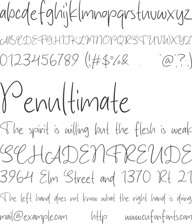 Peach Blue font preview