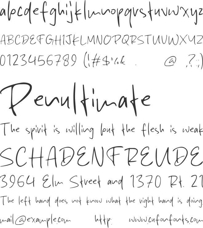 Dekopon Fruit font preview