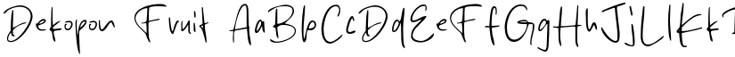 Dekopon Fruit font download